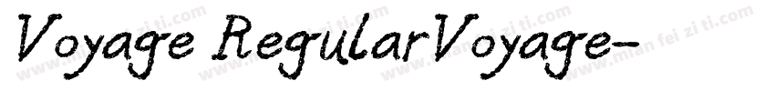 Voyage RegularVoyage字体转换